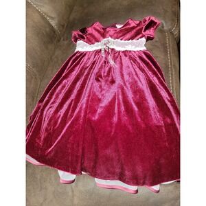 Rare too vintage Christmas holiday rose dress‎ size 5